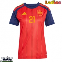 Spain Mikel Oyarzabal #21 Replica Home Shirt Ladies World Cup 2026 Short Sleeve